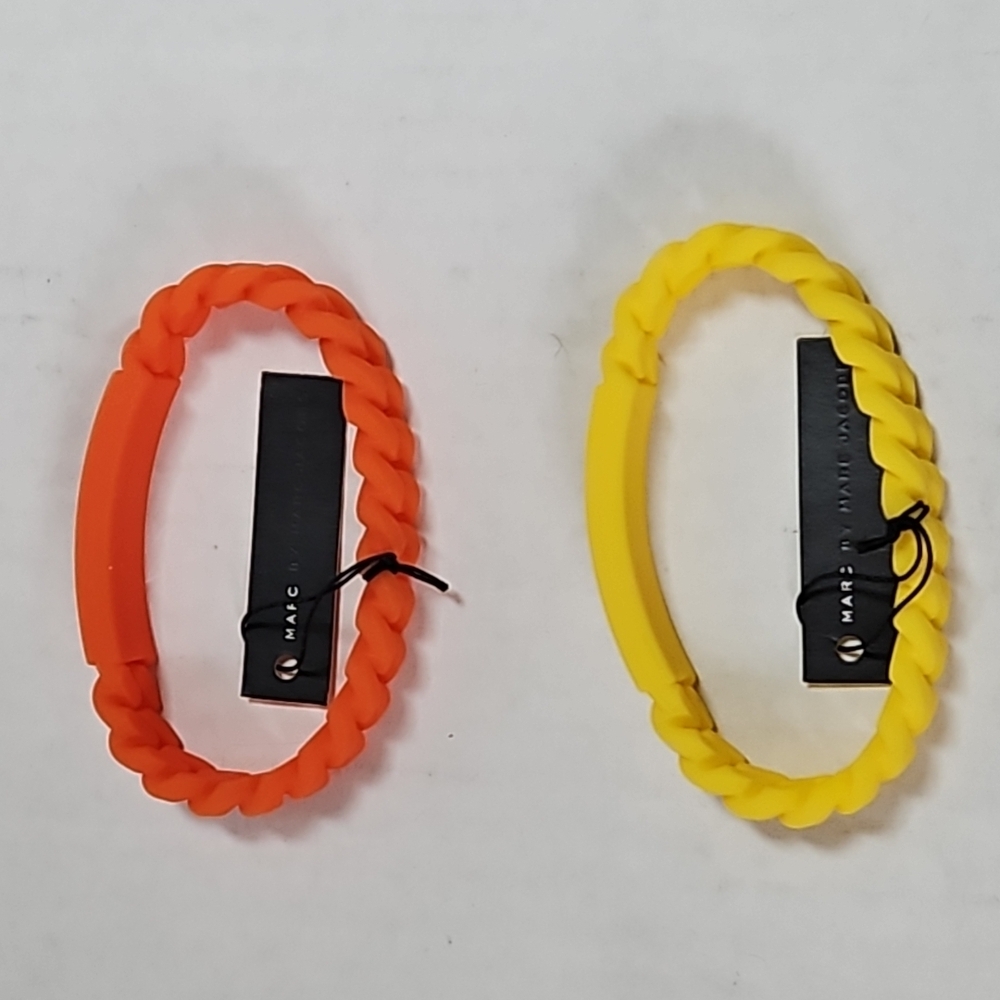 Marc By Marc Jacobs Orange and Yellow Bracelets